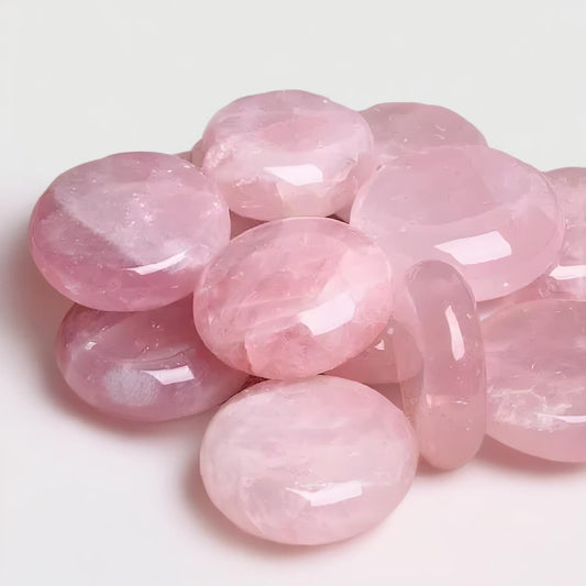 Rose Quartz Palm Stone